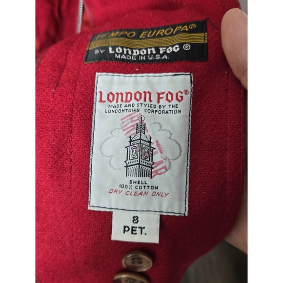 Tempo Europa Trench Coat With Removable Lining Size 8 Petite brown - Picture 4 of 4